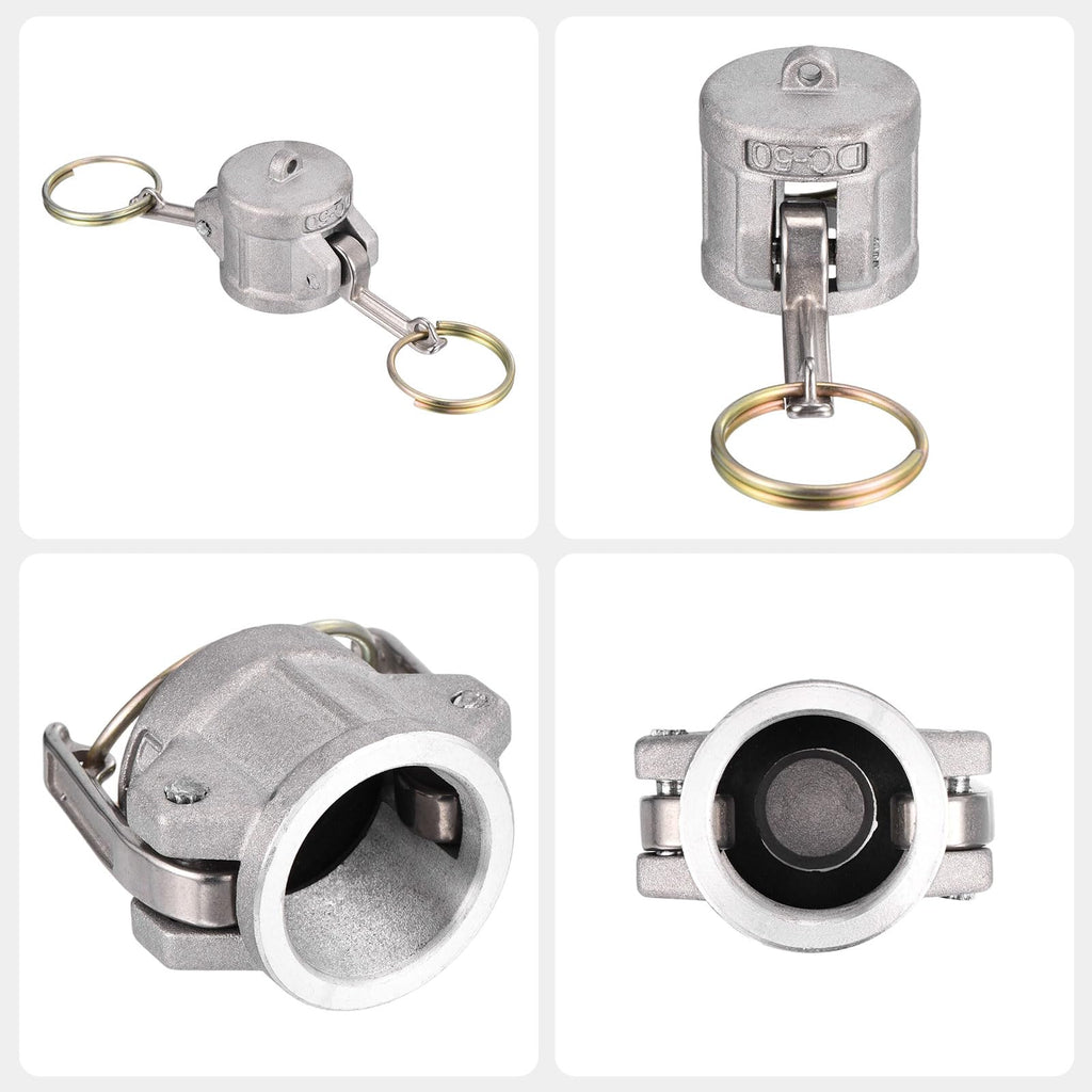 Kozelo 2 Pcs Aluminum Type DC 1/2" NPT Female Cam Lock Hose Fitting