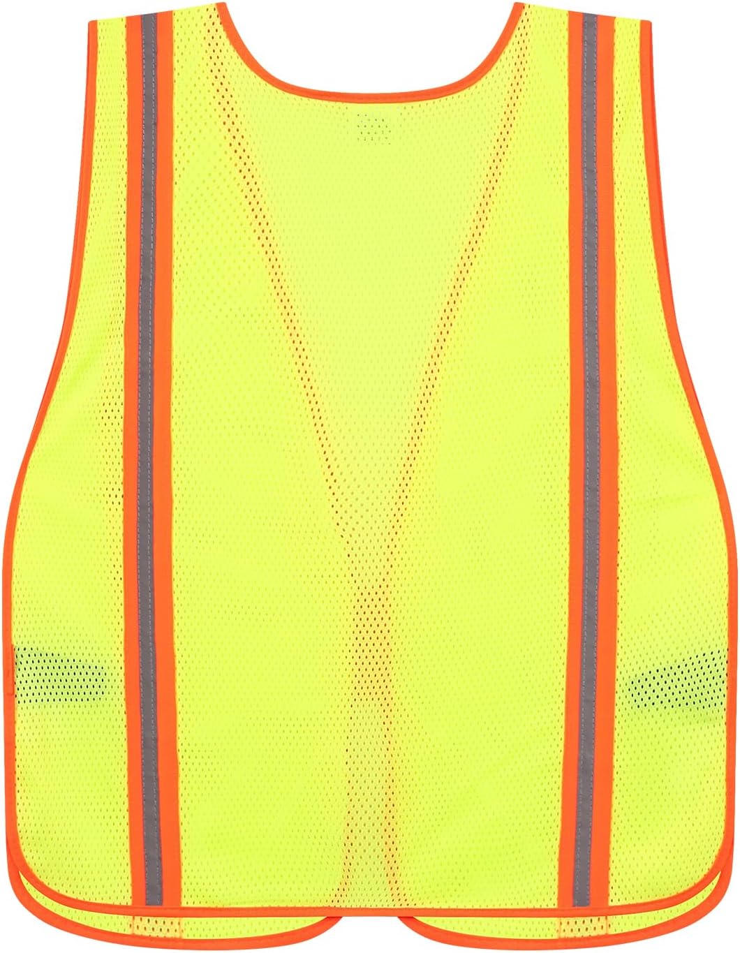 High Visibility Reflective Safety Vest for Men Women Class 2 Hi Vis Mesh Fabric Safety Work Jacket with Elastic Band