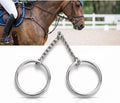 O Ring Snaffle Bit for Horses, Stainless Steel Copper Roller