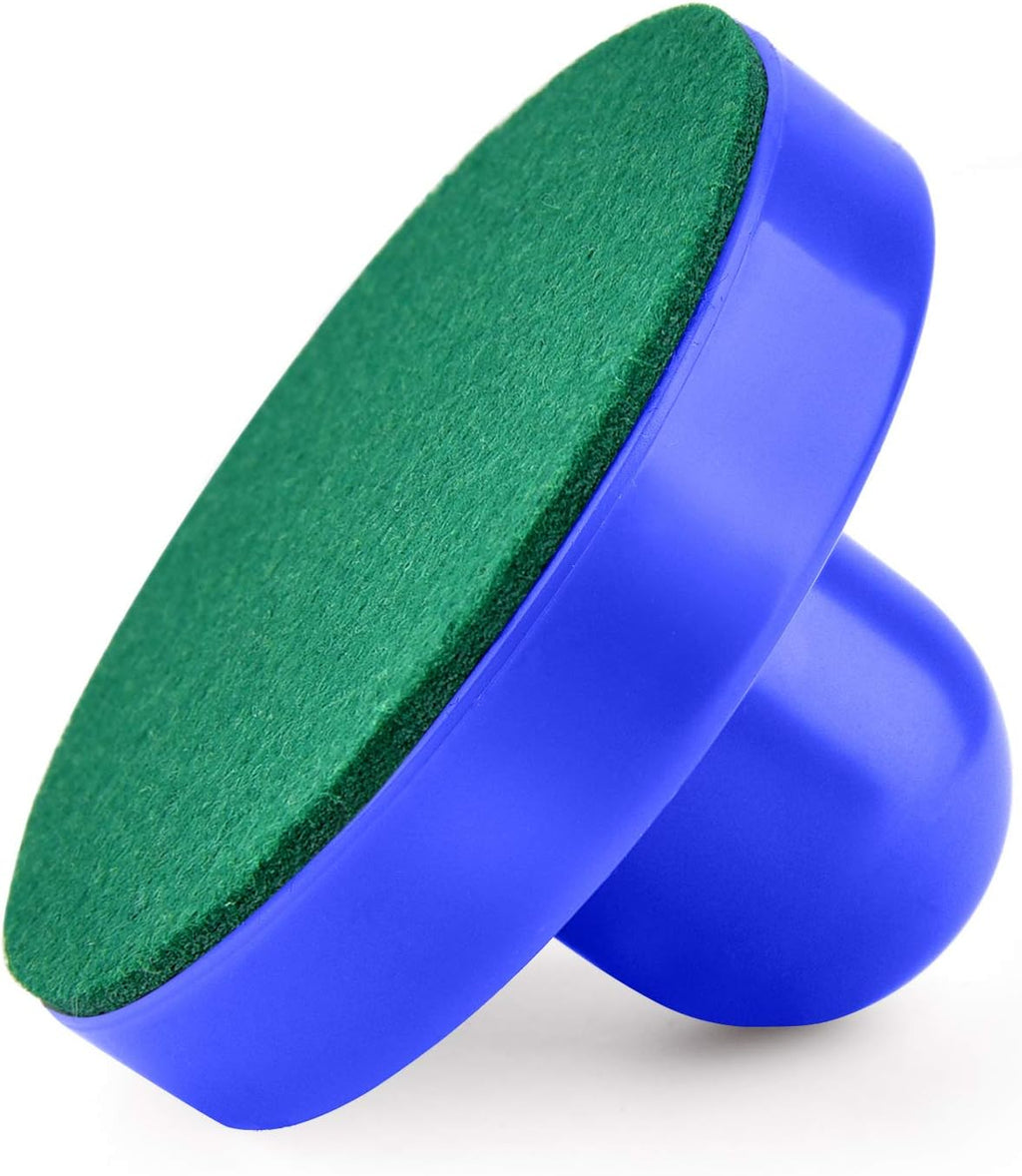 Air Hockey Pushers and Pucks, Air Hockey Paddles with Felt Bottoms, Goal Handles Paddles Replacement Accessories with