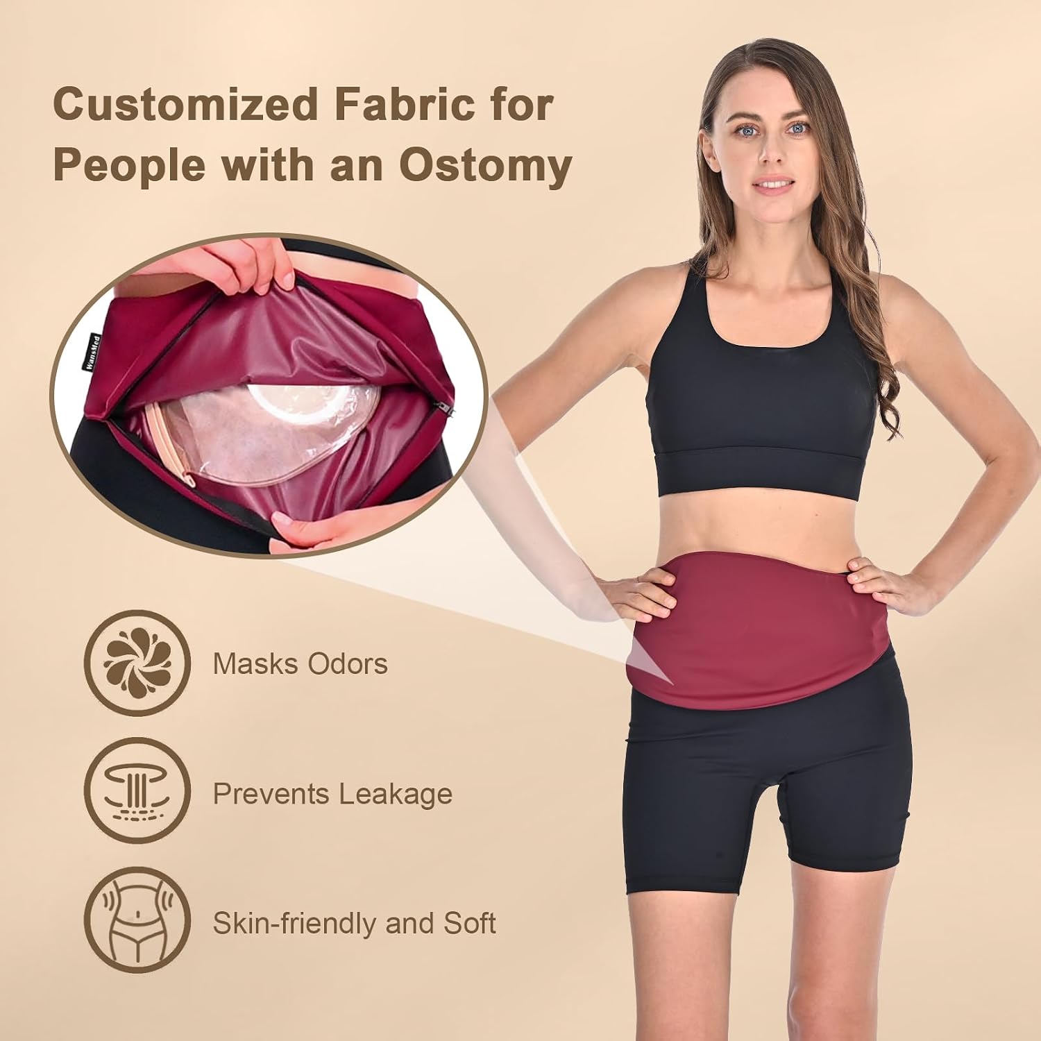 Ostomy Bag Covers for Men and Women | Ostomy Belt for Sports and Daily Life | Leak-Proof and Odor-Masking Solution