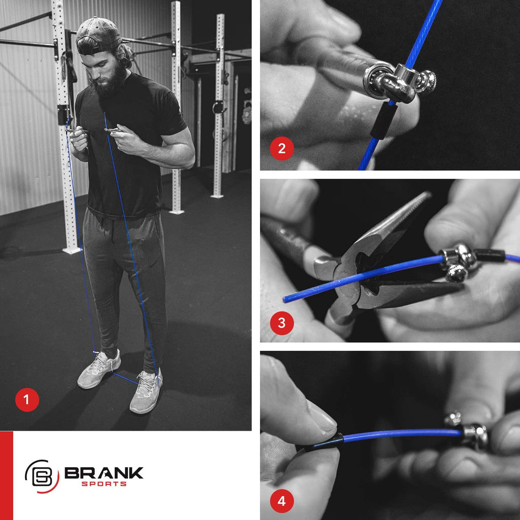 Speed rope set incl. 3 steel spare cables | Ideal for Crossfit, fitness, boxing and easy double under | Jump ropes
