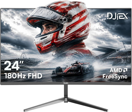 24 Inch Gaming Computer Monitor, FHD 1920x1080p, 180Hz, 4000:1 High Contrast VA Computer Screen for Work & Play
