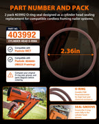 403992 O-Ring Seal Compatible with Paslode Impulse Nailers