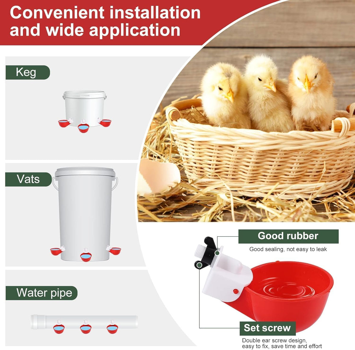 Incubators for Hatching Eggs, Chicken Waterer Cups, Automatic Egg Turner Holds 12 Eggs, Smart Incubator 360° Clear