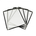 25 Menu Covers 8.5 x 11 Inch Menu Holder Double Stitched Menu Covers Single Page Menu Cover Two Clear Viewing