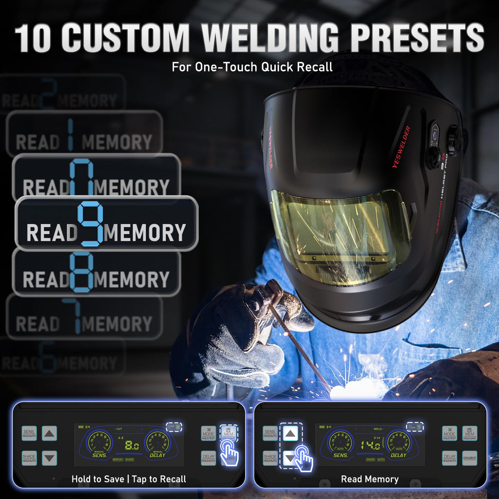 True Color Welding Helmet, Smart LCD Auto Shade