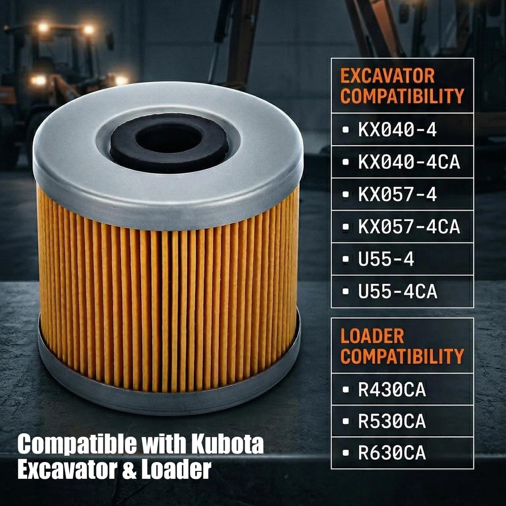 E-Gaultra RD159-51940 Fuel Filters (2pcs) Compatible With Kubota Loaders