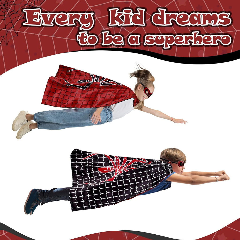 Superhero Capes for Kids,Hero Capes and Masks Fit for 4-12years old boy and girls Dress up and Holiday Costumes.