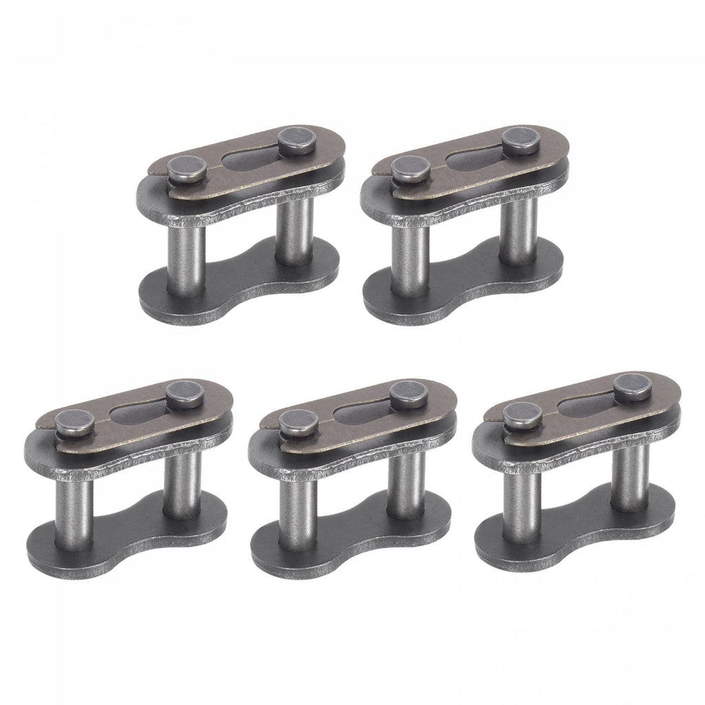uxcell 5Pcs #80 Chain Master Connector Link Roller, 1" Pitch Carbon Steel, Standard Connecting Split Links for 16A Chain