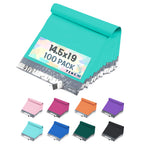 Teal Poly Mailers 14.5x19 100 Pack Self-Seal Shipping Envelopes M7