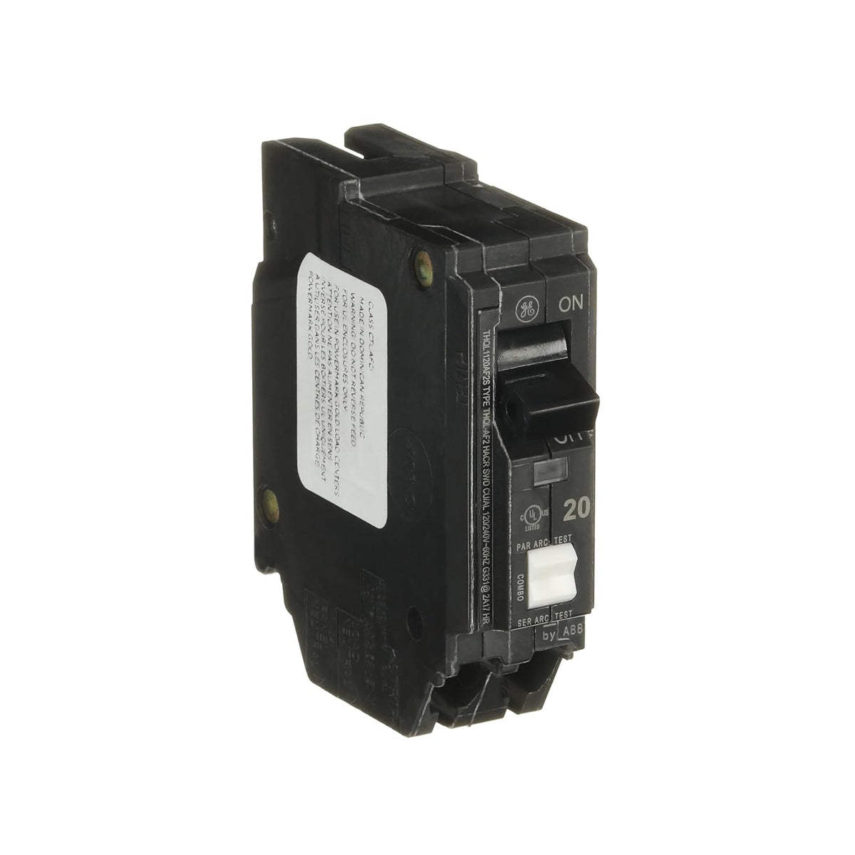 ABB 15A 1-Pole Arc Fault Circuit Breaker, Short Pig Tail