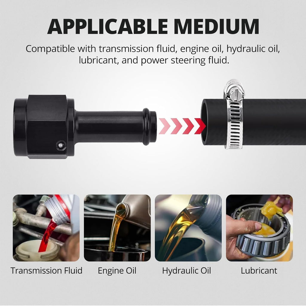 EVIL ENERGY 5/16" Transmission Cooler Hose 20FT, SAE J1532 250 PSI Power Steering Hose for Transmission, Engine & Hydraulic Oil Cooling Systems