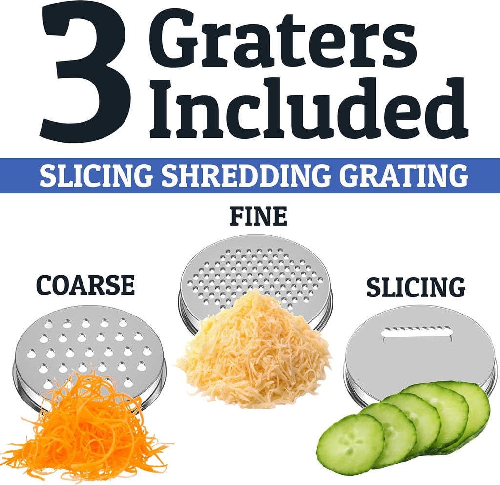 Stainless Steel Mixing Bowls with Lids Set, 3 Grater Attachments, Airtight Lids, Non-Slip Silicone Base Mixing Bowl