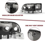 Headlights Assembly for 1998-2004 Chevy S10 Pickup, 1998-2005 Chevy Blazer
