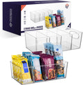 Plastic Pantry Organization and Storage Bins with Removable Dividers – Perfect Kitchen Organization or Kitchen
