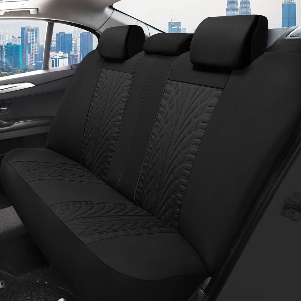 Car Seat Covers Full Set, Washable and Breathable Premium Cloth Automotive Vehicle Seat Cover for Car Interior