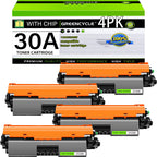 30A Toner Cartridge Black CF230A 4PK Compatible for HP M227fdw