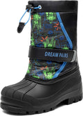 Unisex Snow Waterproof Winter Boots | Warm Faux Fur Lined Outdoor Secure Grip Anti Slip Outsole Easy Wear Windproof