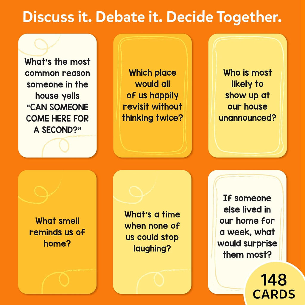 Family Banter Card Game, Fun and Hilarious for Family Game Night, Interactive Conversation with 148 Question Cards