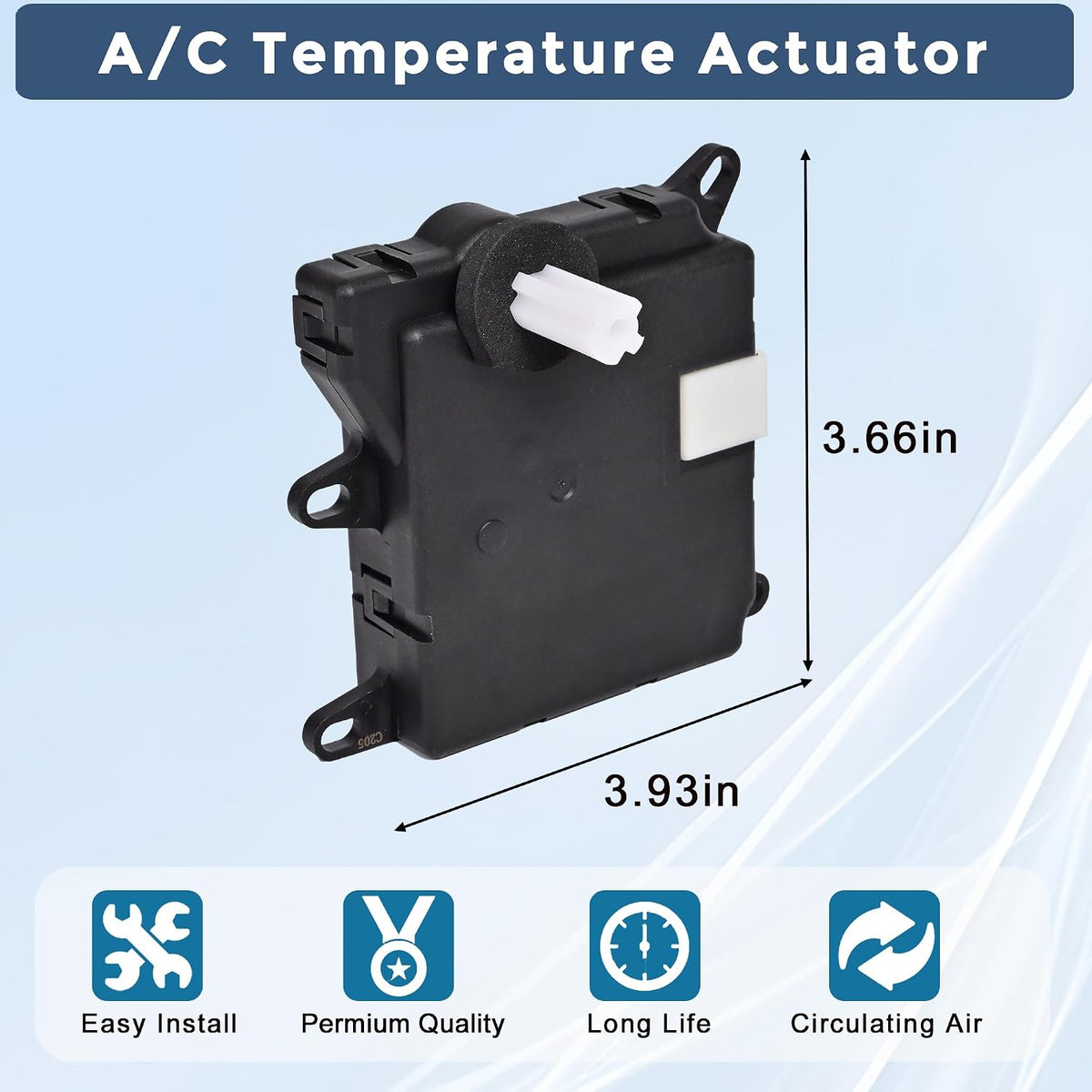 HVAC Blend Door Actuator Fit for 1997-2004 F150 Replaces 604-205