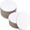 50 Pack Cake Boards Round White Circle Cardboard Base,10 Inch