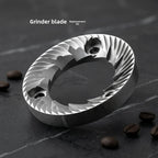 Denash Stainless Steel Grinder Burr Set for Rancilio 50MM Diameter Optimized Grinding Replacement Burrs for Coffee Lovers