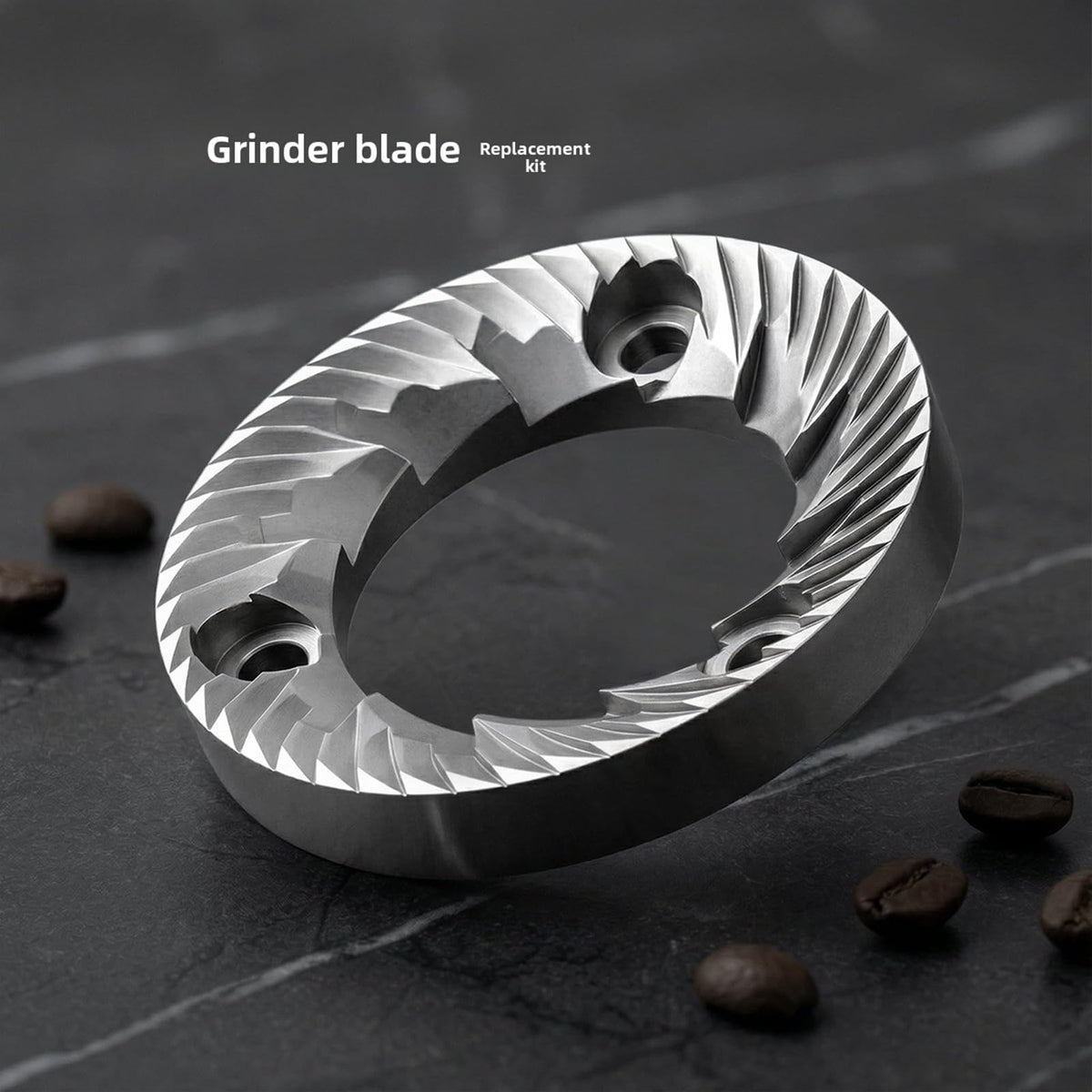 Denash Stainless Steel Grinder Burr Set for Rancilio 50MM Diameter Optimized Grinding Replacement Burrs for Coffee Lovers