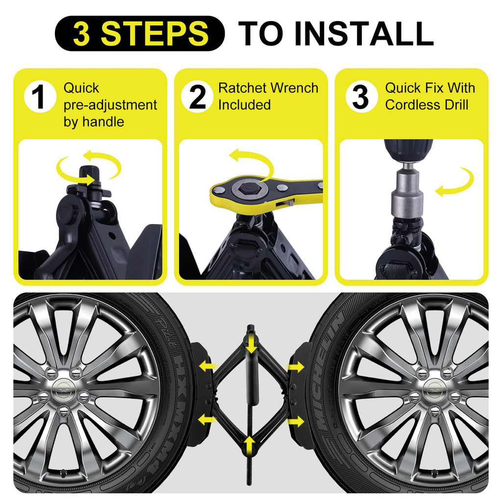 Camper Wheel Chock Stabilizer 2 Sets, X-Shaped RV Stabilizer