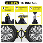 Camper Wheel Chock Stabilizer 2 Sets, X-Shaped RV Stabilizer