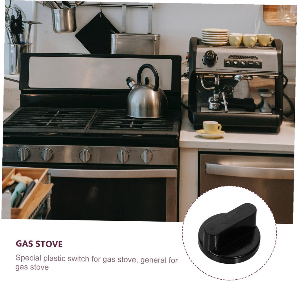 10pcs Black Stove Control Knobs for Gas Range Replacement