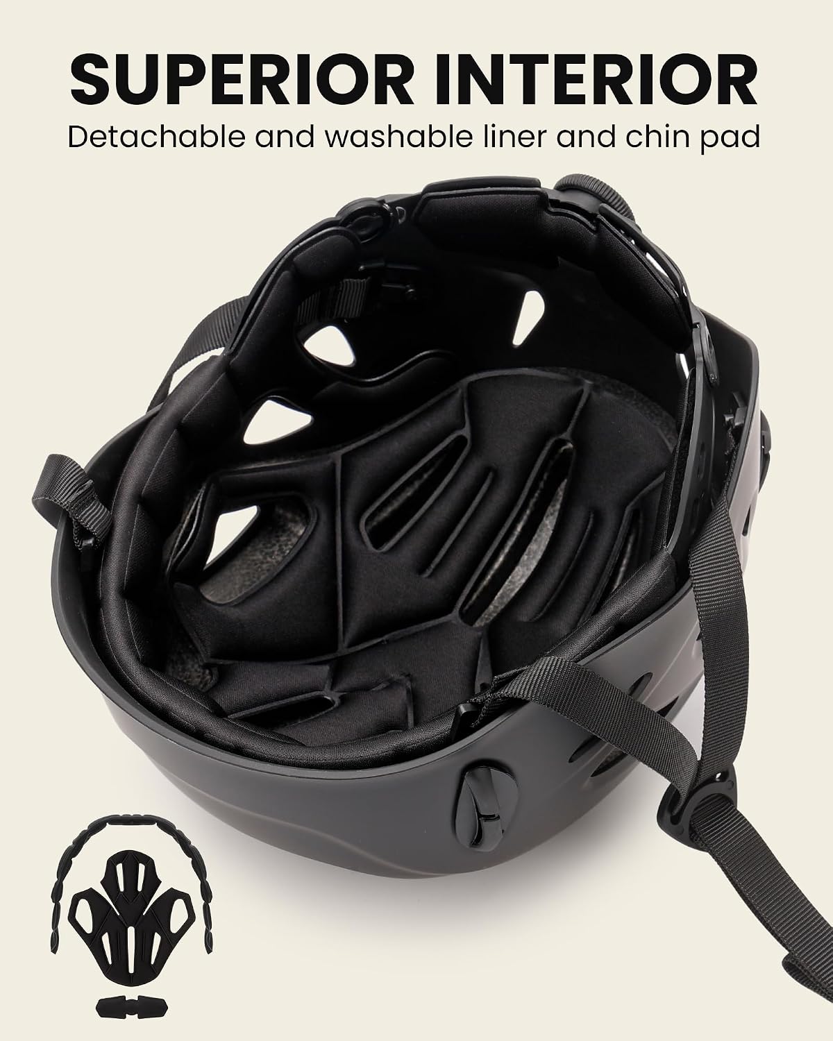 Rock Climbing Helmet for Adults, Ideal for Mountaineering, Arborist Work, Hiking and Caving, Adjustable Design