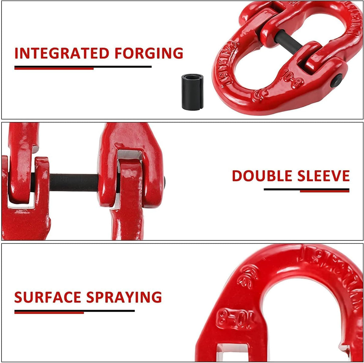 EGV G80 Hammerlock Link 1/4", 2 Pack, 2645 lbs Forged Chain Connector