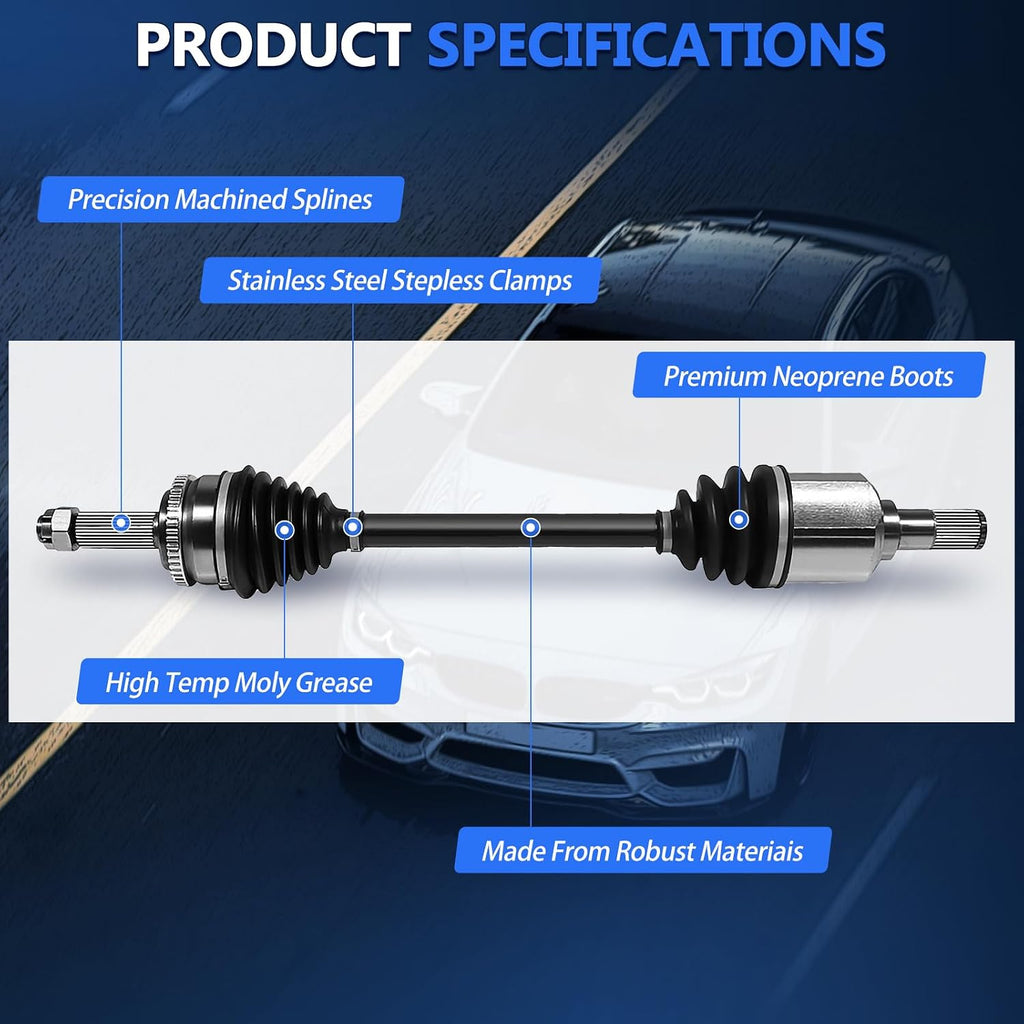 Maxfavor CV Axle Front FWD Fit for Hyundai Elantra 2007 2008 2009 2010