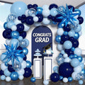 Blue Balloons Arch Kit, Different Shades Navy Blue Balloons for Blue Graduation Decorations 2026 Grad Class Father's