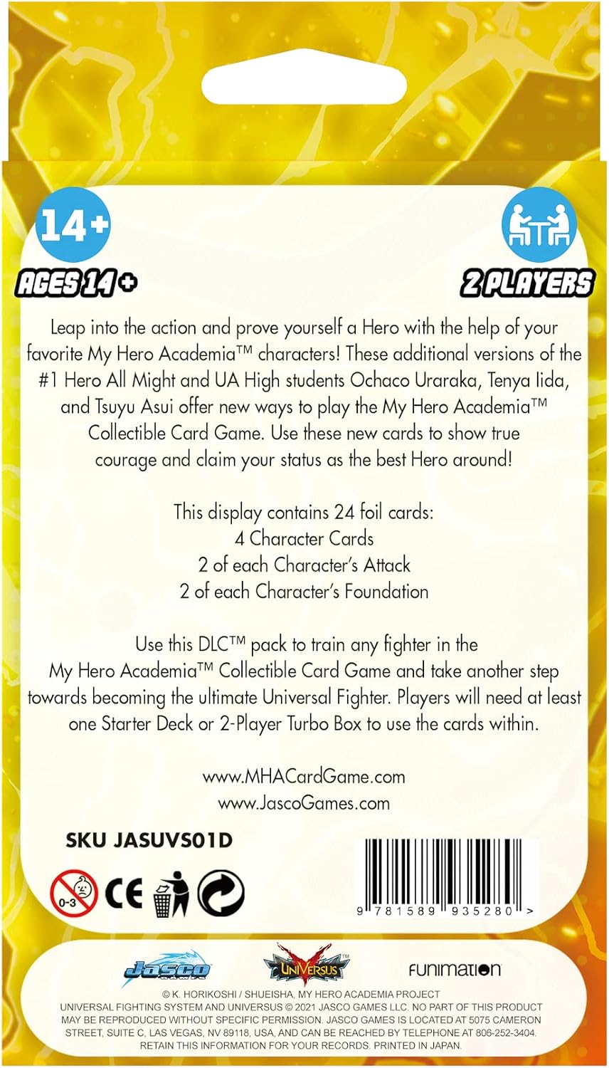 Games Jasco My Hero Academia Collectible Card Game Series 1 Deck-Loadable Content | Trading Card Game for Adults and