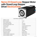YEJMKJ Nema 23 Closed Loop Stepper Motor with Integrated Stepper Driver