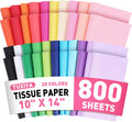 800 Sheets Tissue Paper,20-Color 14"X10" Tissue Paper for Gift Bags