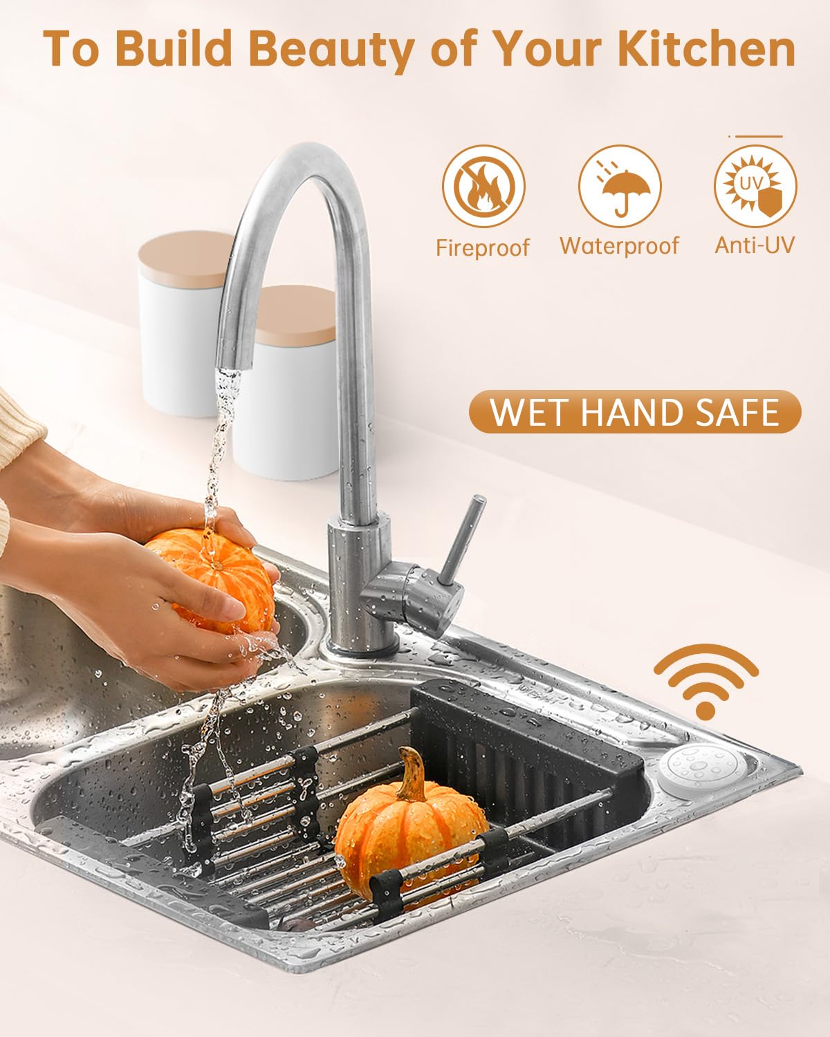 Garbage Disposal Air Switch Kit, Wireless Upgrade, Sink Top Remote Button
