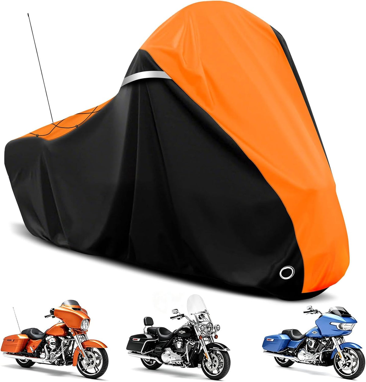 Motorcycle Cover 420D Waterproof Touring Side Box Cover