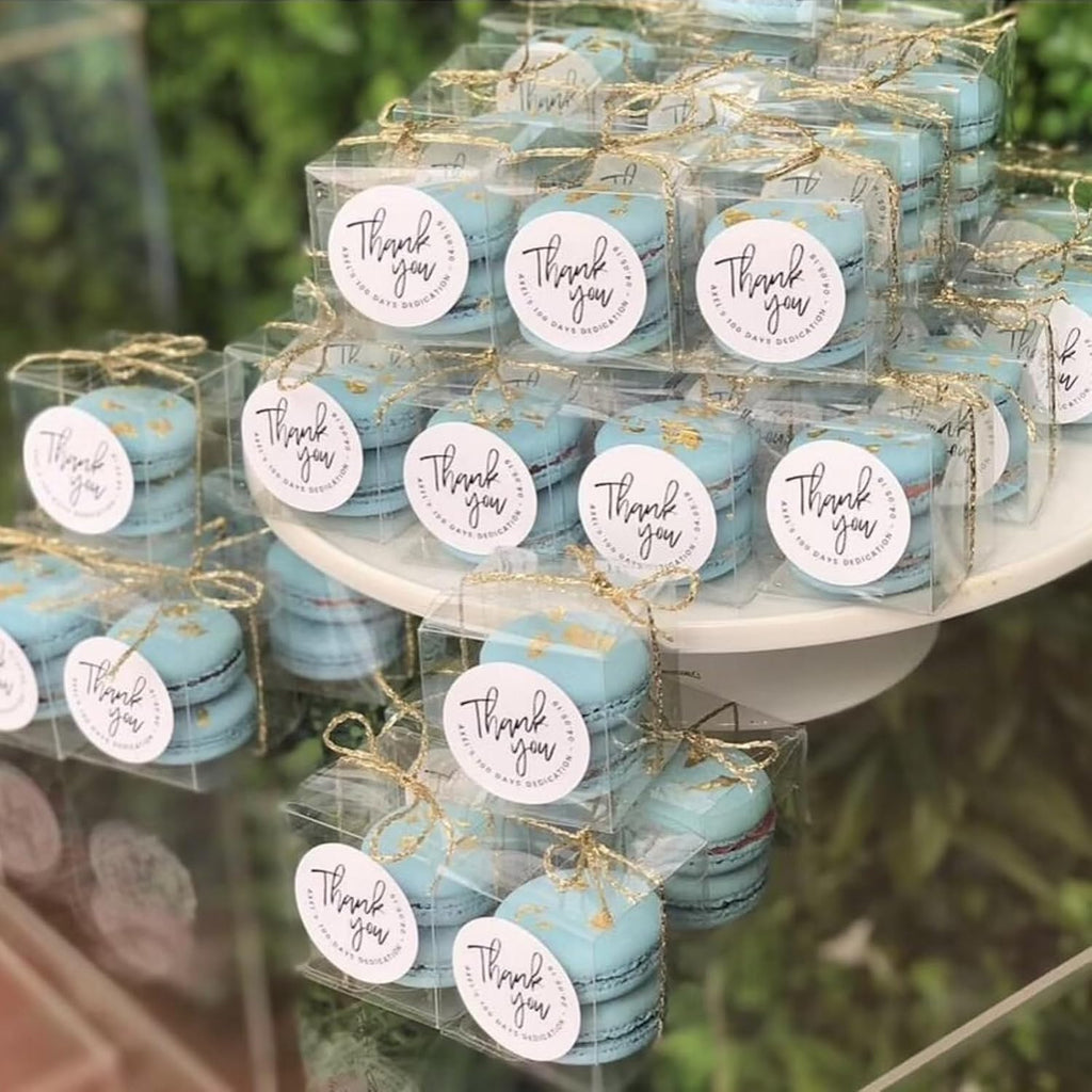 100 Pack Bulk 2x2x2 Inch Clear Gift Boxes Macaron Boxes Small Chocolate Bomb Boxes Birthday Wedding Party Favor Boxes