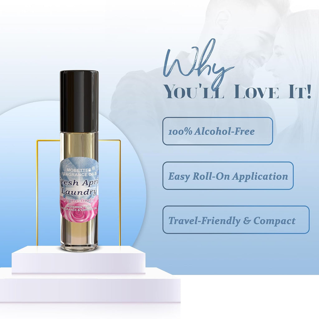 Fresh April Laundry Perfume Body Oil Roll on Travel Size