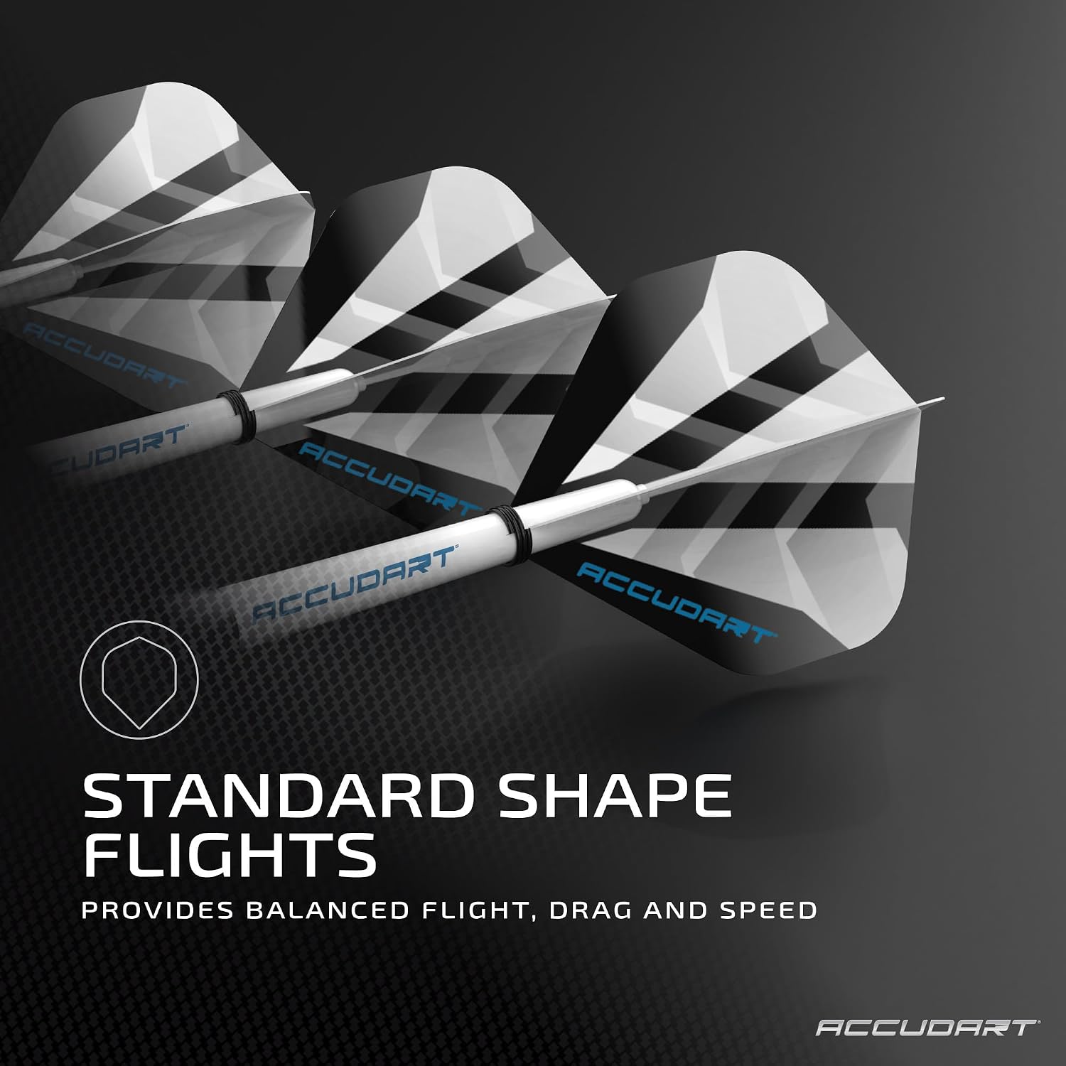 Steel Tip Dart Set 2.0 – 16g Stainless Steel Barrels with Radial Grooves, Polycarbonate Shafts, Standard Flights