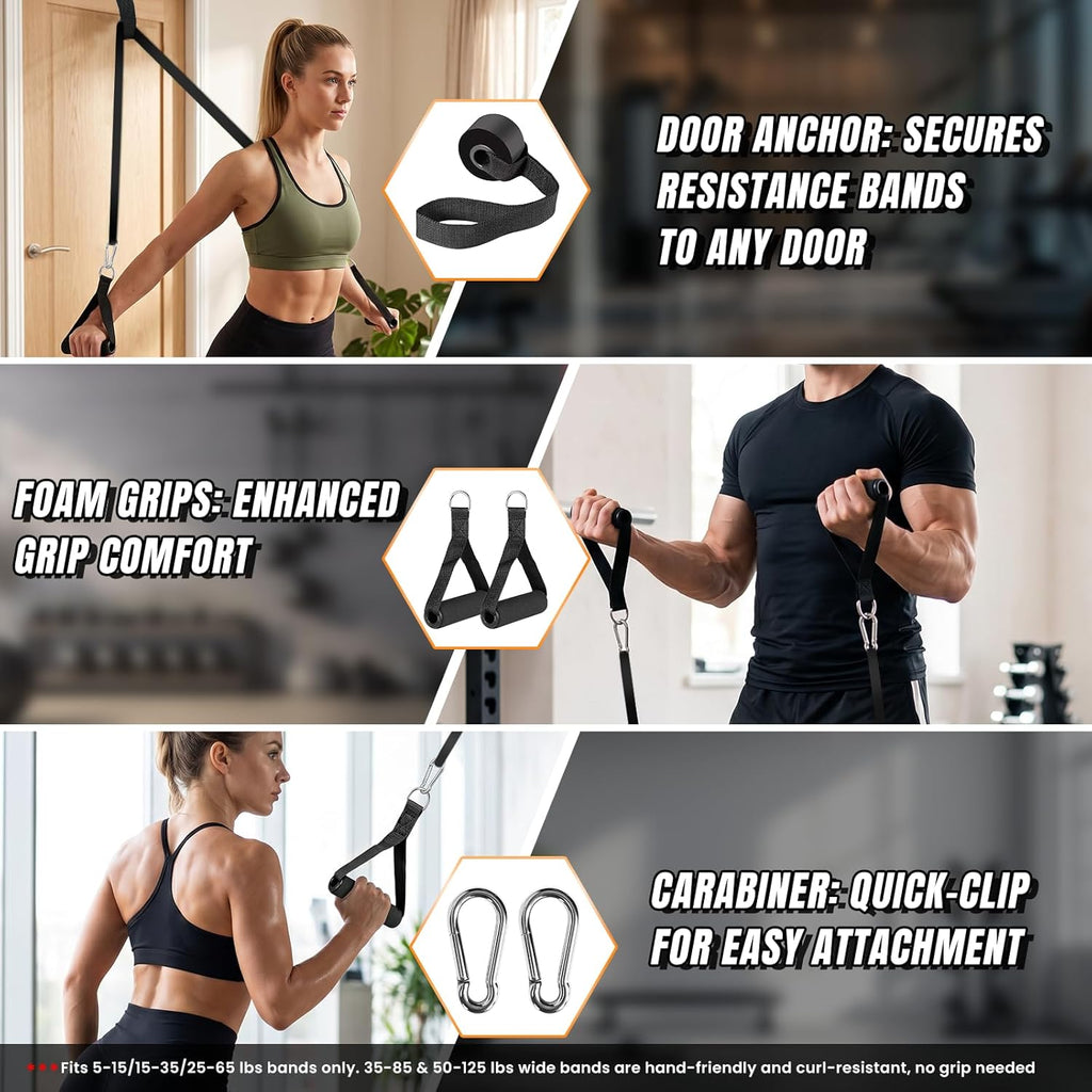 Resistance Bands for Working Out，Pull Up Assistance Bands Set, Unisex Exercise Bands for Home and Gym Workouts, Full