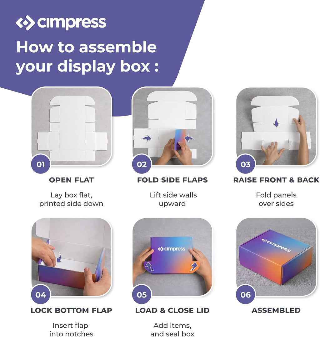 Personalized Mailer Box, Add Logo or Text, 9" x 6" x 4", Pack of 24