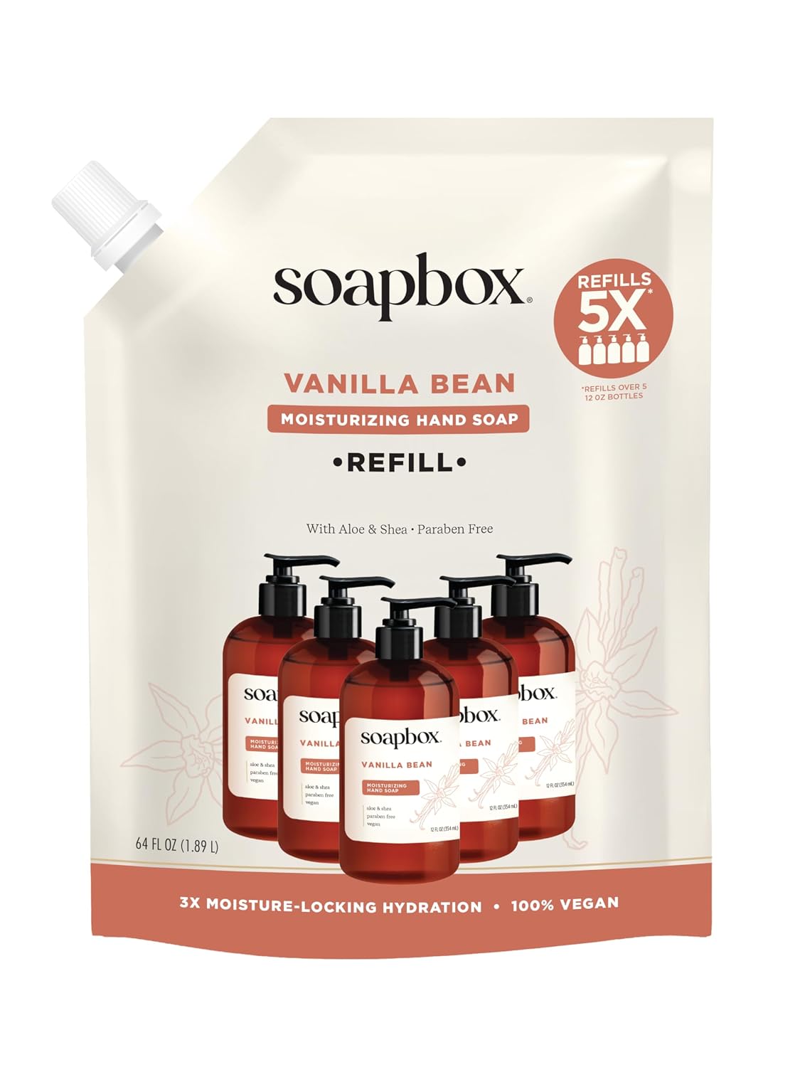 Vanilla Bean Liquid Hand Soap Refill - 64oz