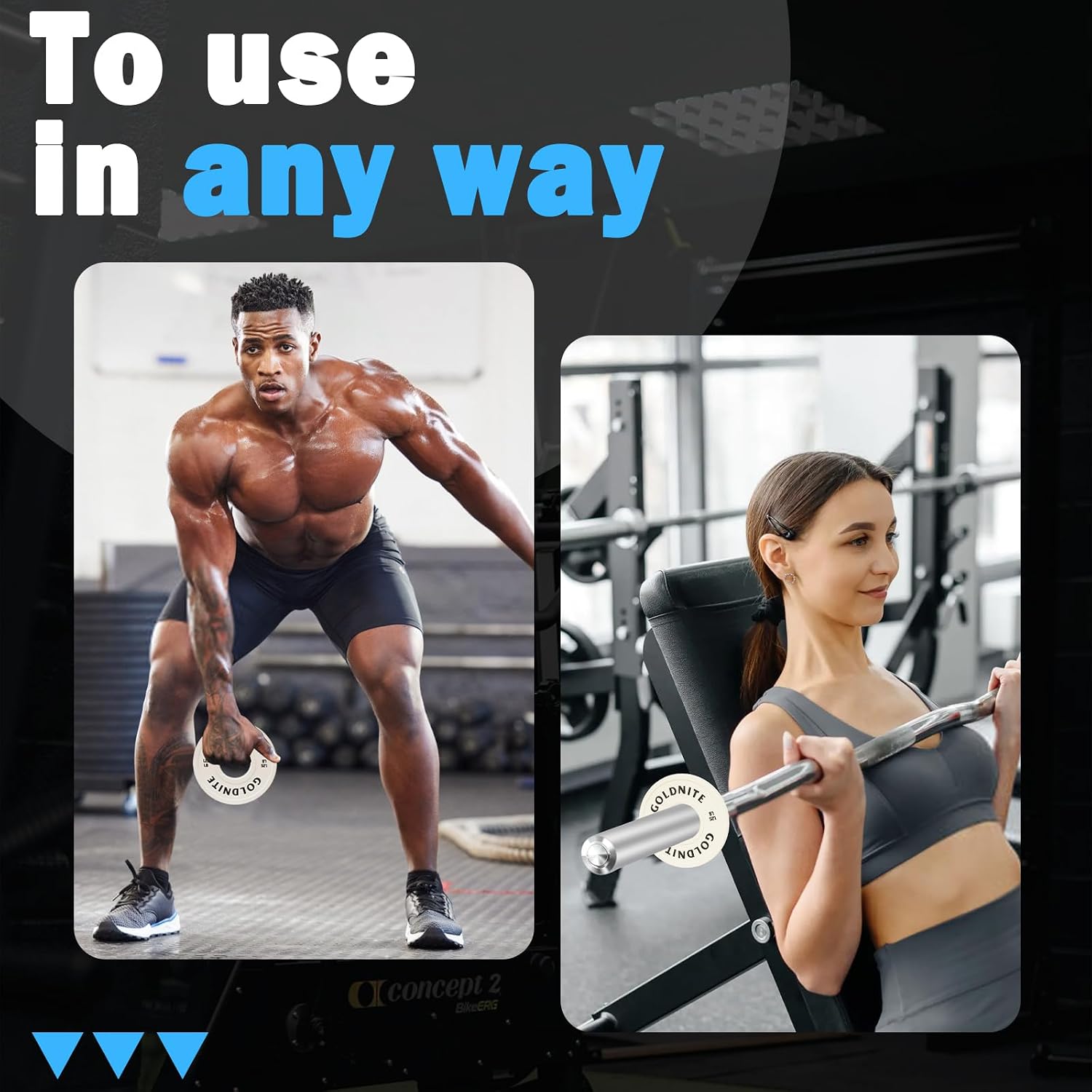 Change Plates Set 1.25LB 2.5LB 5LB Set Fractional Weight Plate Olympic Bumper Plates for Cross Training Steel Insert