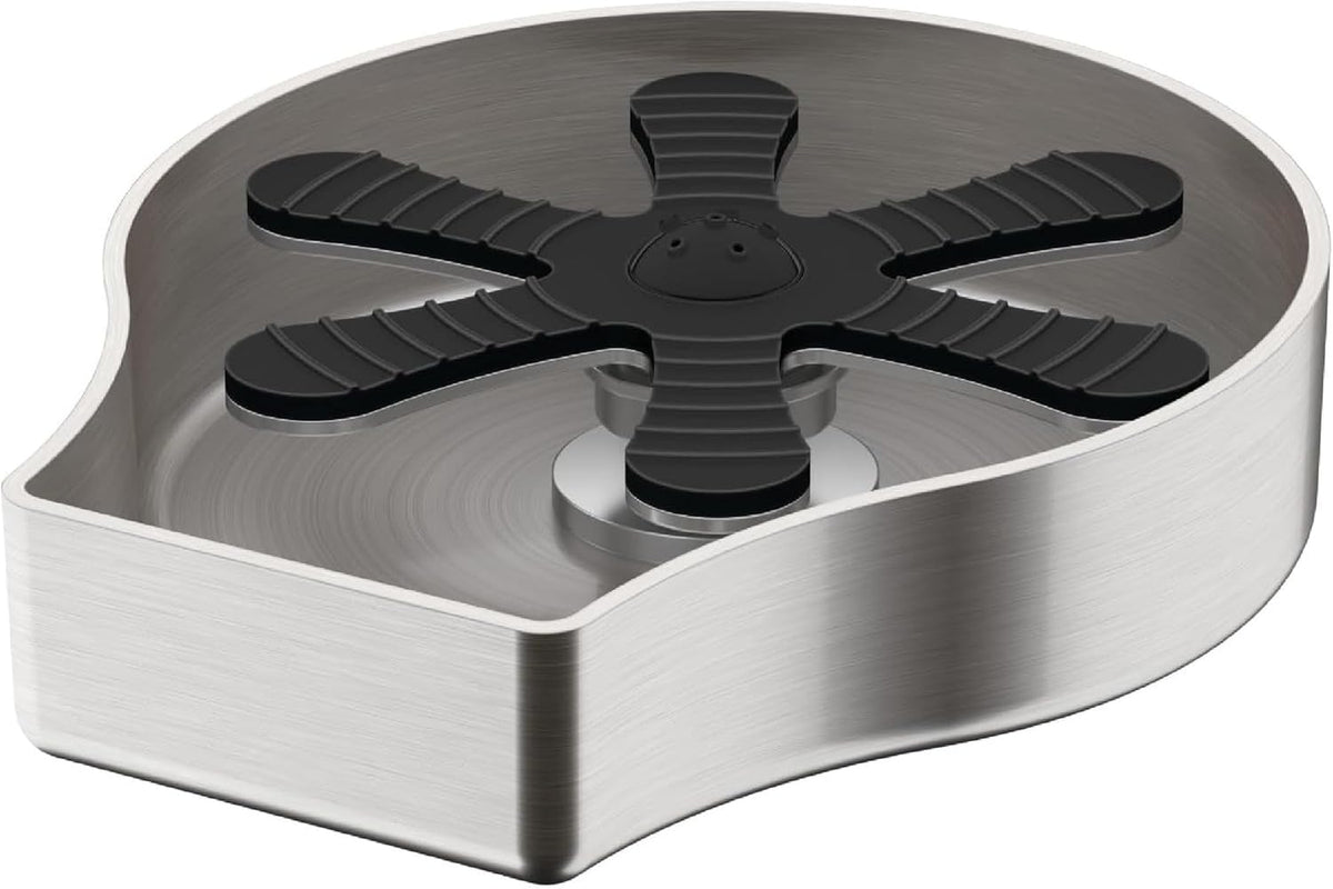 Homewerks GR001SS Glass Rinser for Kitchen Sinks, Bar Glass Rinser Stainless Steel