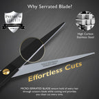 Professional Hair Scissors 6.5 Inch - Premium High Carbon Stainless Steel Barber Salon Hair Shears for Haircut