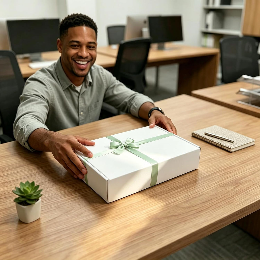 White 10x8x2 inch Shipping Box Pack of 25, Corrugated Cardboard Mailer Box